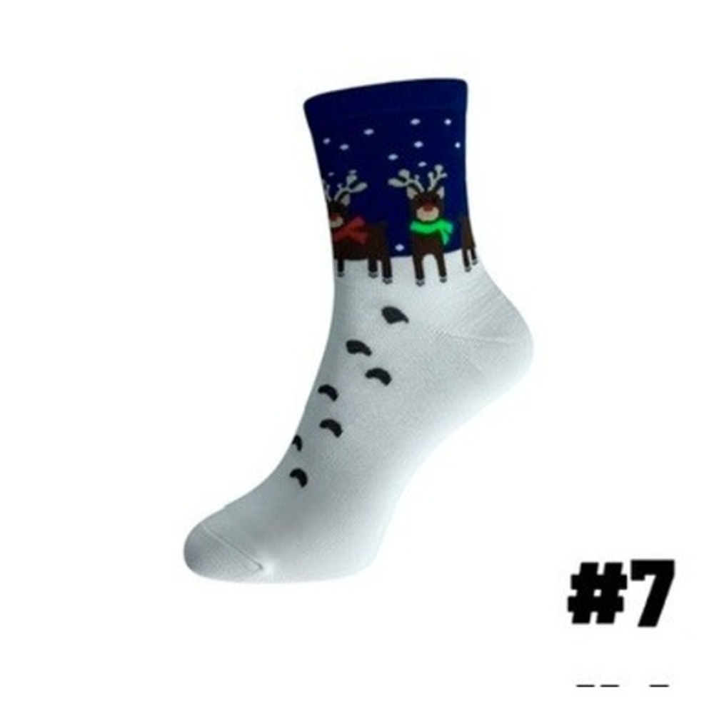 Novelty Christmas Knit Socks 5.5-8.5 US Holiday Reindeer Unisex Soft Cozy NEW